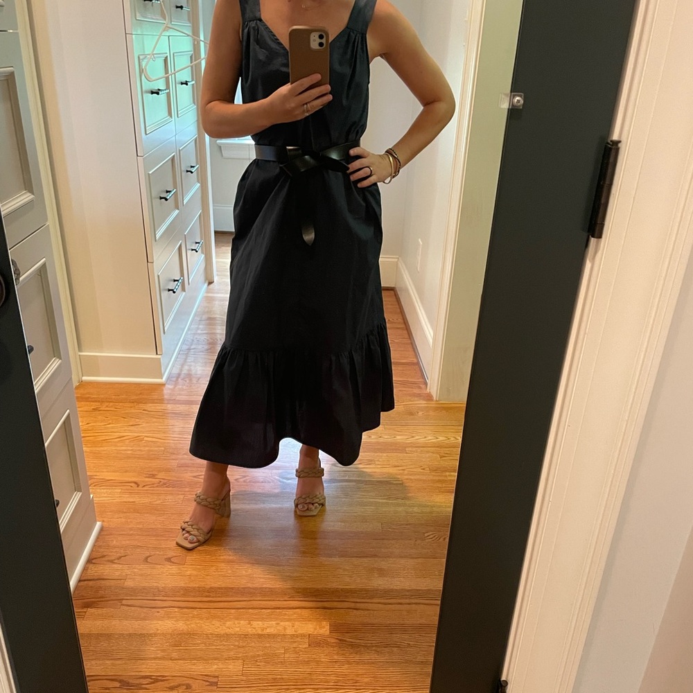 Closed navy dress, XS